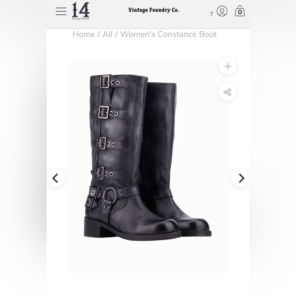 Buckle moto boots - Vintage Foundry Constance boot